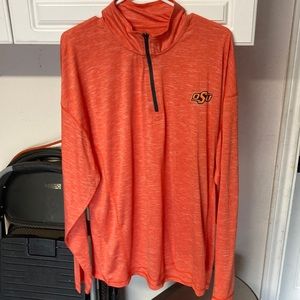 XXL long sleeve qtr zip OSU pullover